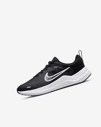 Nike Downshifter 12 Negros Grises Oscuro Blancos | MX 2921